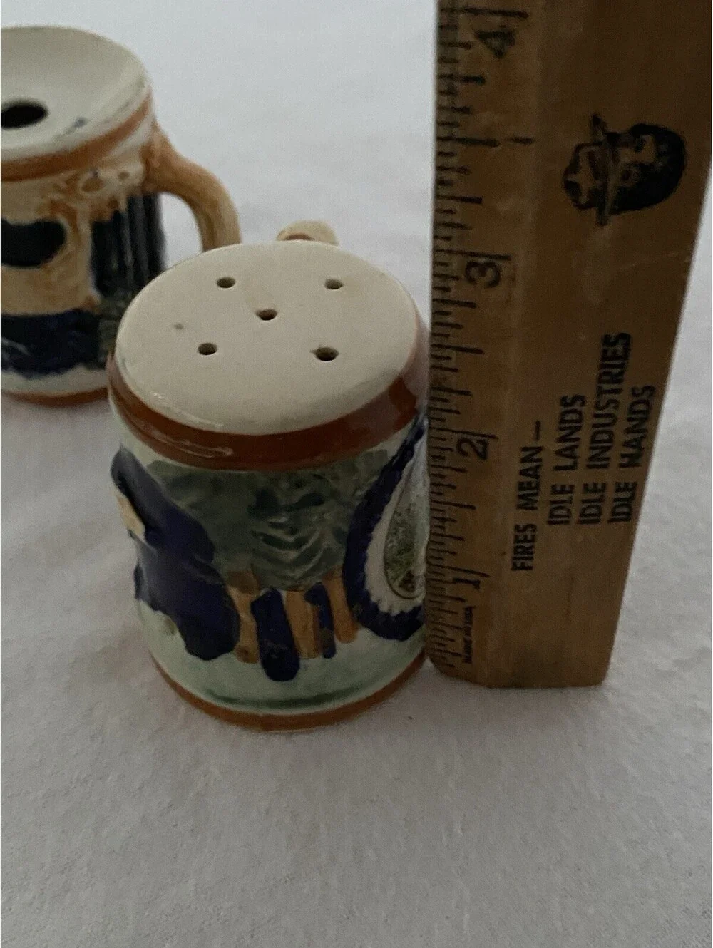 Vintage Great Smoky Mountains National Park Beer Stein Mug Salt & Pepper Shakers
